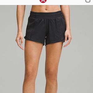 Lululemon black camouflage shorts. 4 inch size 2.